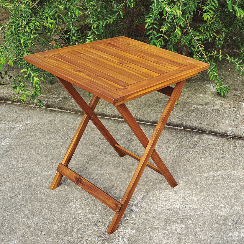 MESA MADERA ACACIA 60X60 CM