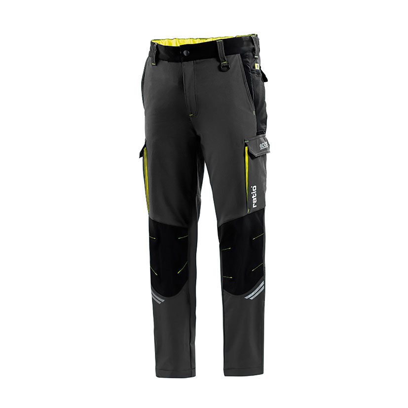 PANTALON GRIS/AMARILLO TALLA S