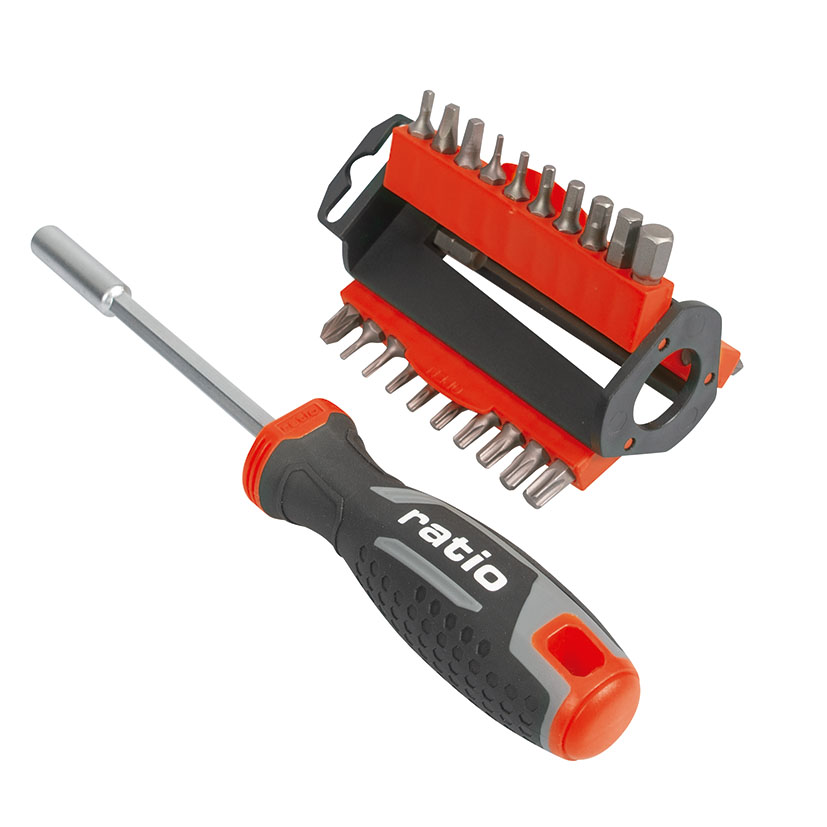 Juego destornillador portapuntas magnético RATIO 7300-31