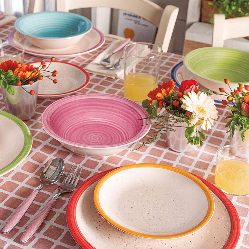 Vajilla porcelana 18 piezas Louise Holi