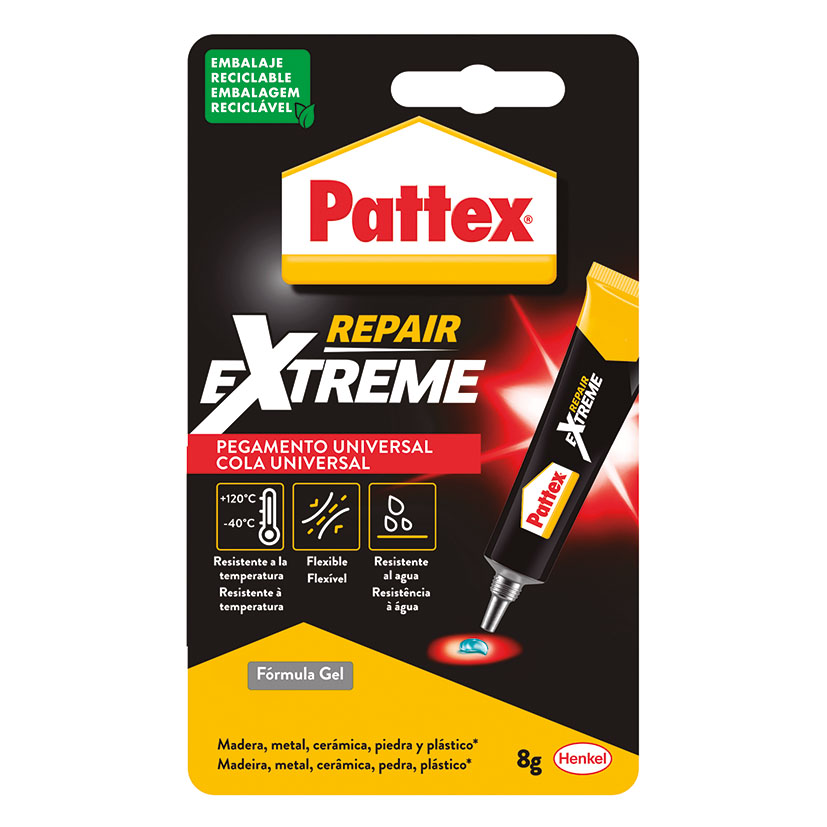 Pattex Repair Extreme, pegamento universal extra fuerte y resistente, 8gr