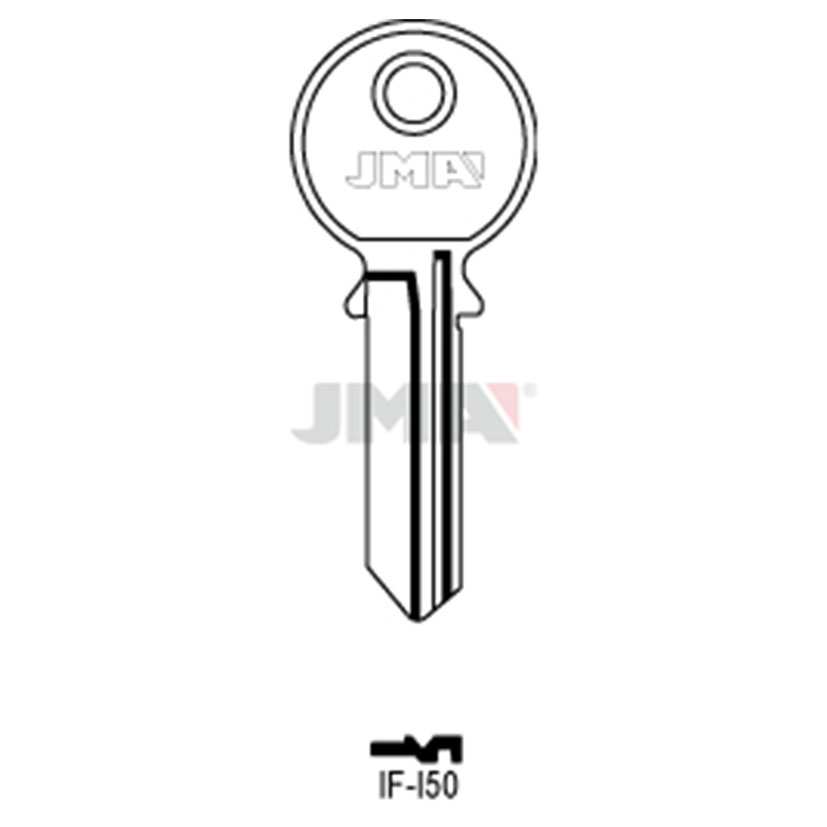 50 LLAVES EN BRUTO ACERO IF-I50 JMA