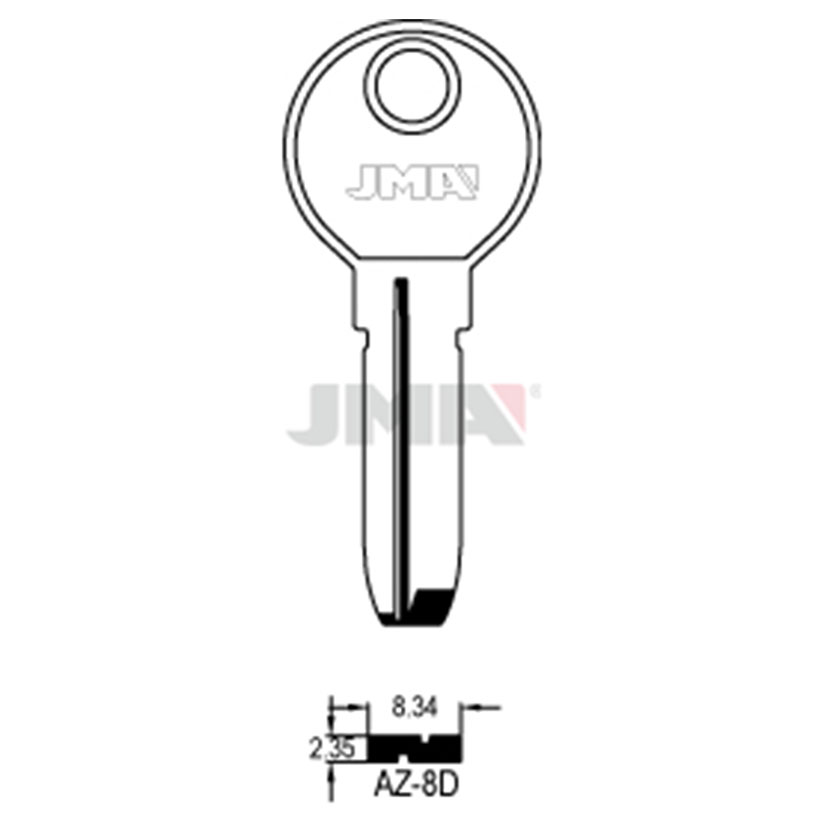 10 LLAVES JMA ALPACA SEGURIDAD AZ8D