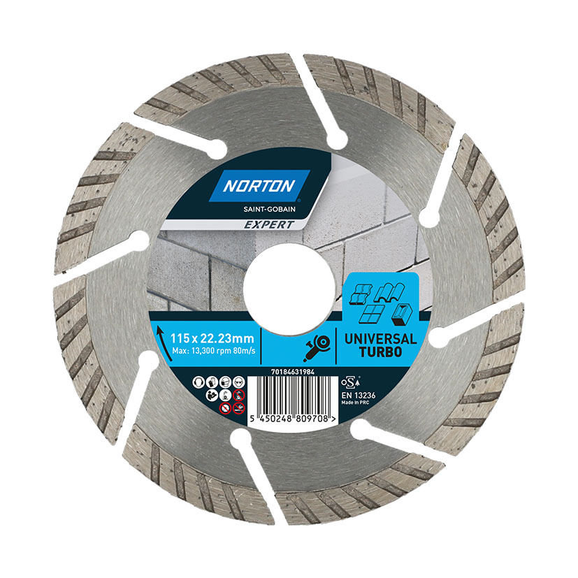 DISCO DIAMANTE TURBO SEGMENTADO 115 MM.