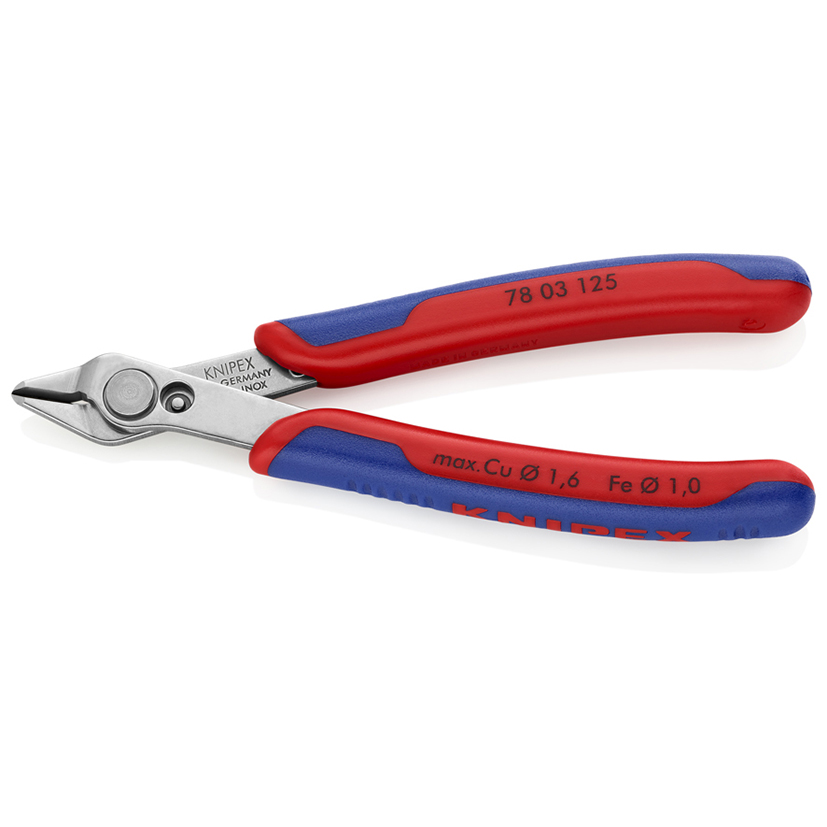 Alicate electrónica corte cizalla KNIPEX Super Knips