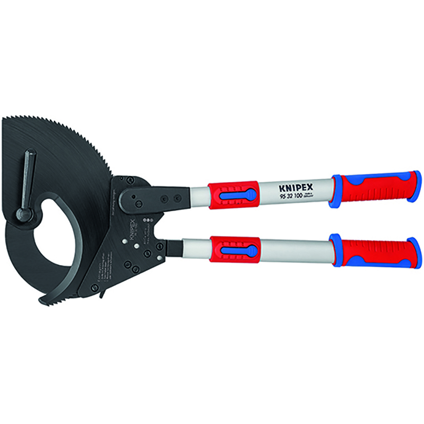 Cortacables tipo carraca con mangos telescópicos KNIPEX 95 32 100