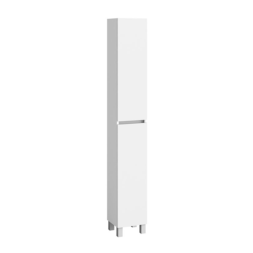 Columna a suelo ALDAY Serie Slim blanca