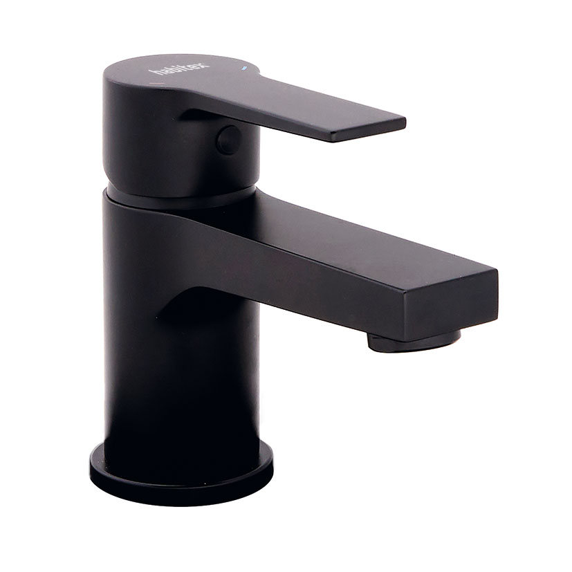 Grifo monomando lavabo bajo HABITEX serie Elisa Matte negra