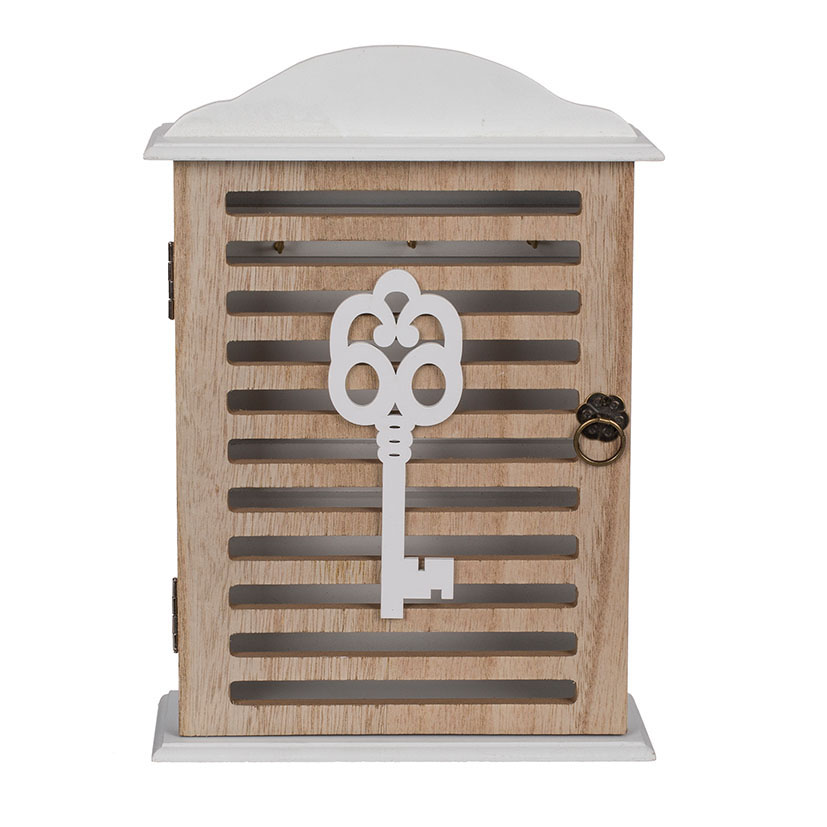 Caja madera decorada para guardar llaves