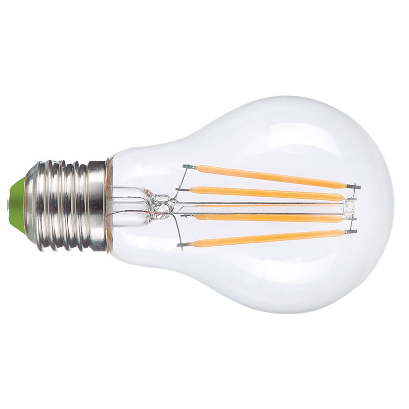 LAMP.LED FILAM.STAND  E27 2,3W 2700K TRA