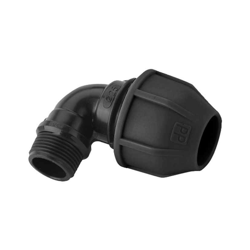 CODO PE. ROSCA M 90º HABITEX 20MM-3/4"