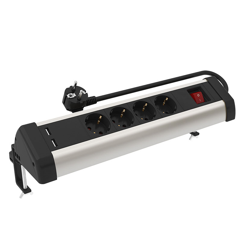 BASE MULTIPLE ALUMINIO 2 USB A