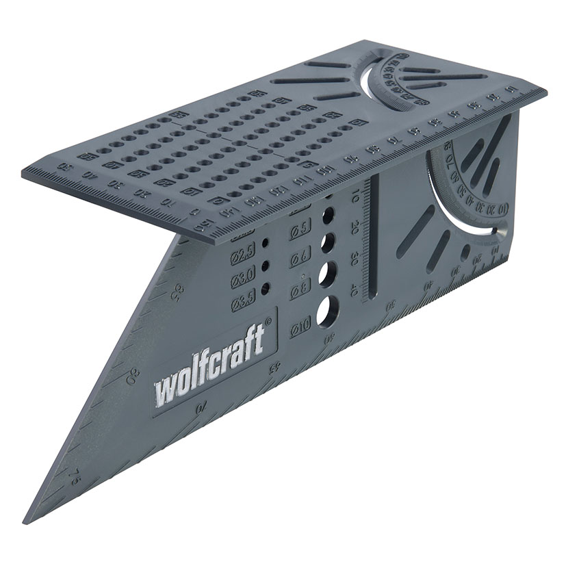 Escuadra plástica 3D WOLFCRAFT