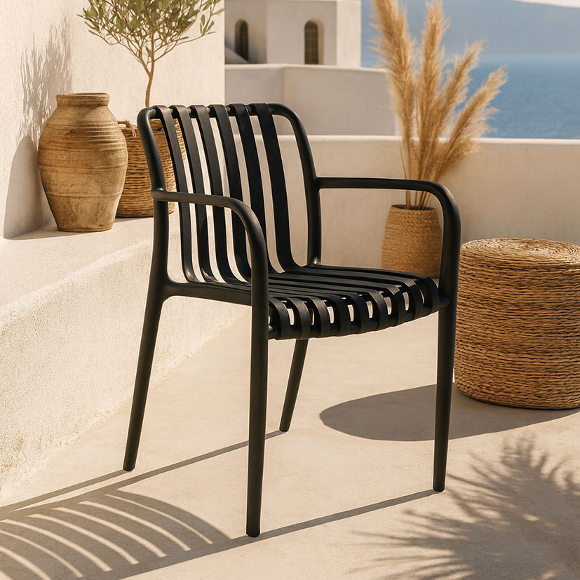 SILLA JARDIN GRETA NEGRA