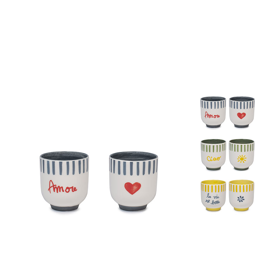 VASO NBC 130CC. CASA AMOR SURTIDO 6 UDES