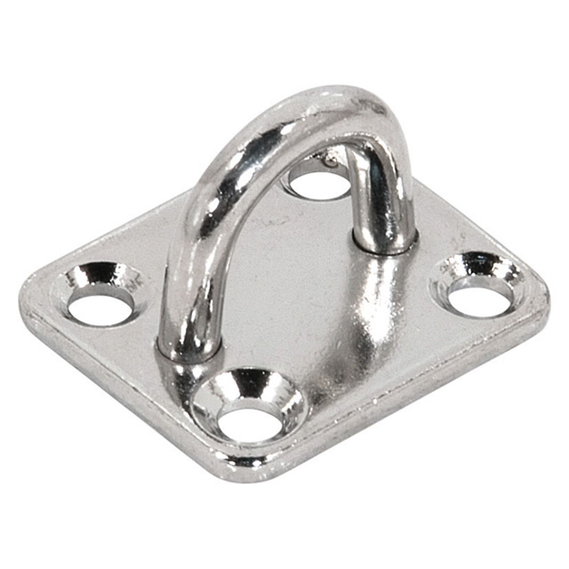 ASA AMARRE C/PLACA 5MM. INOX A316 10 ud.