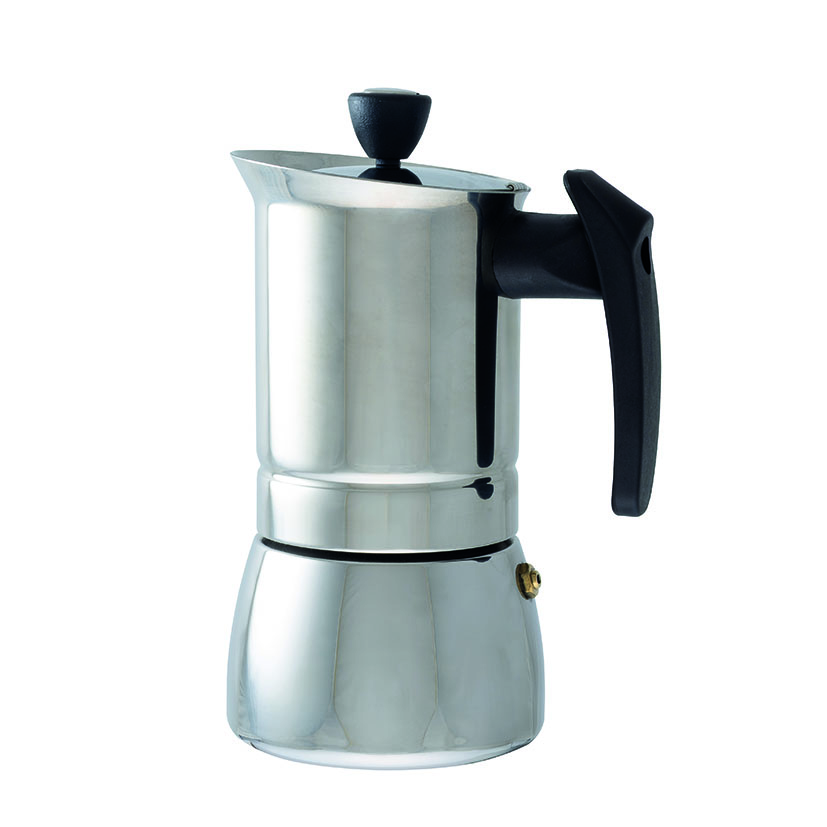 Cafetera acero inox HABITEX Steel induction.