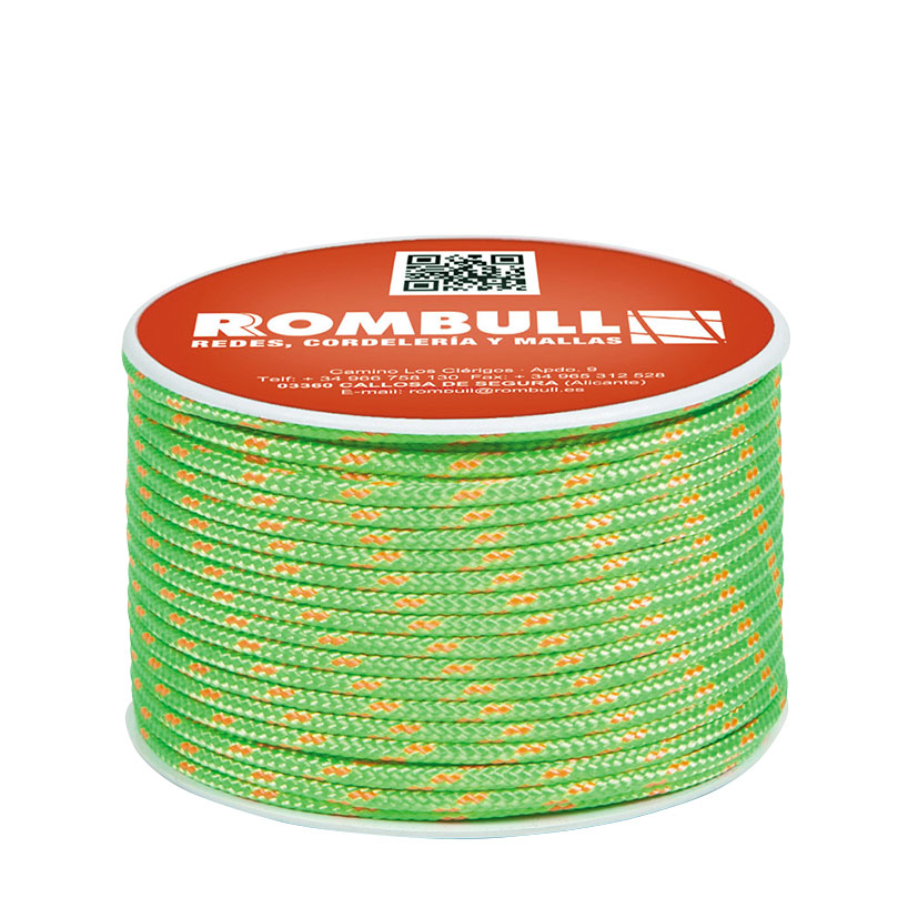 Cordón fantasía poliéster ROMBULL Fluorescente