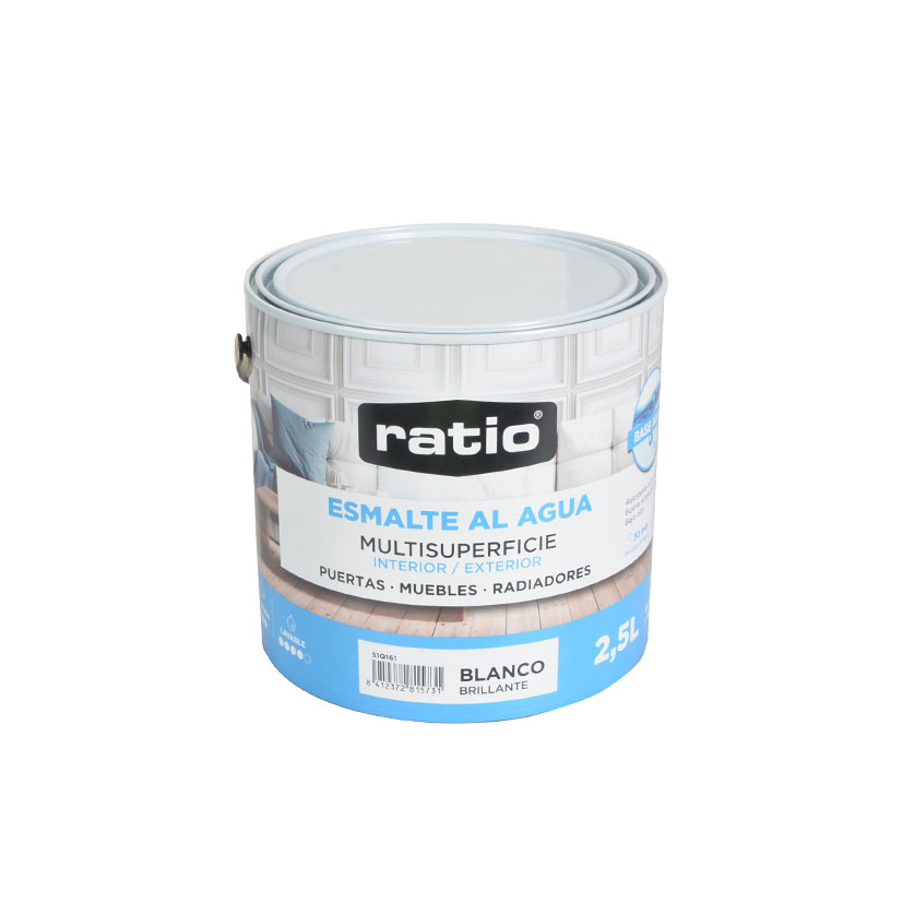 ESMALTE ACRIL.BTE MULT. BL.RATIO 2.5L