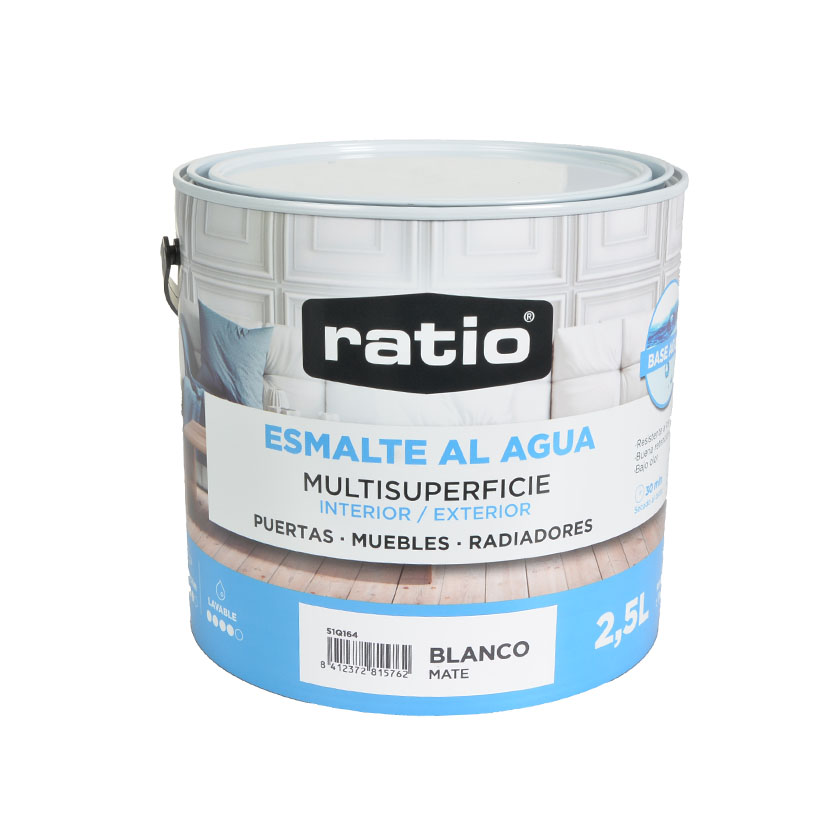 ESMALTE ACRIL.MATE MULT. BL.RATIO 2.5L