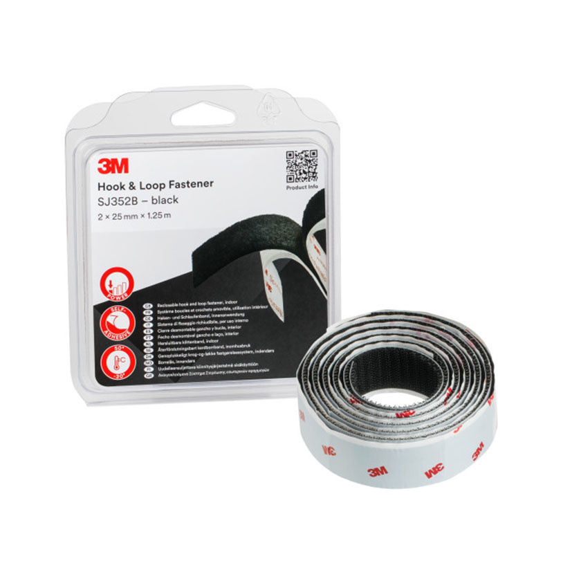 Cinta cremallera textil adhesiva 3M SJ352B