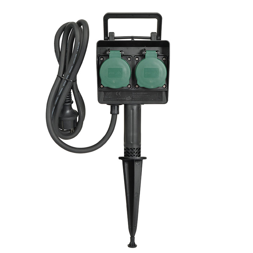 Base enchufe estaca jardín DUOLEC IP44