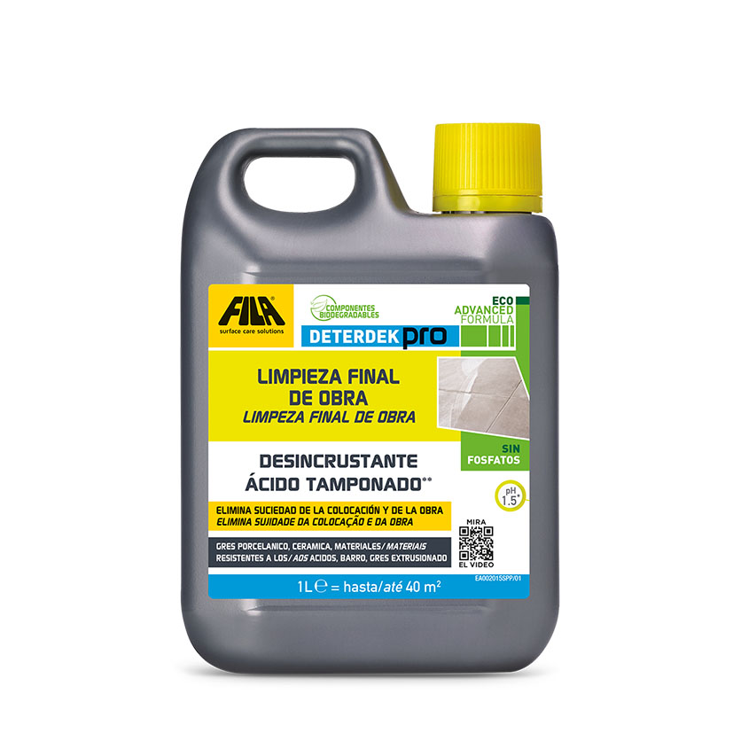 Detergente FILA limpieza final obra Deterdek
