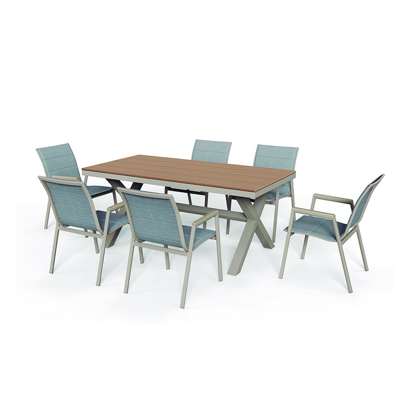 CONJUNTO COMEDOR ALUMINIO 7PCS KMUS