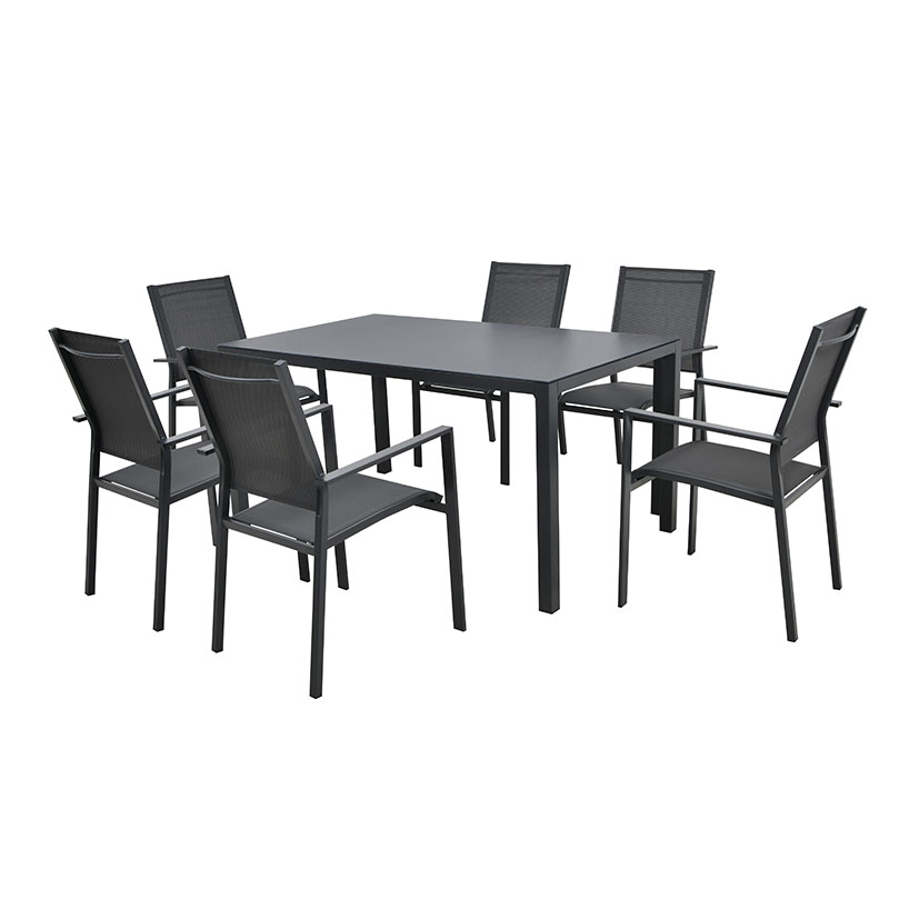 CONJUNTO COMEDOR TERRAZA 7PCS