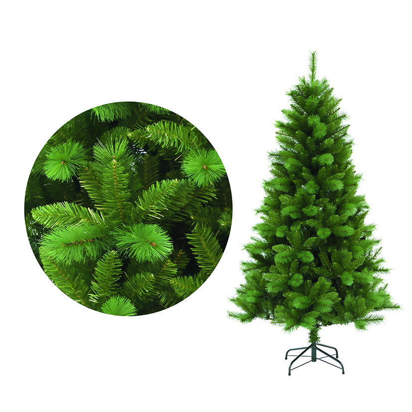 Árbol navideño bicolor aguja pino PVC