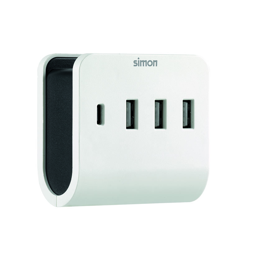 Adaptador SIMON 3 USB-A + 1 USB-C
