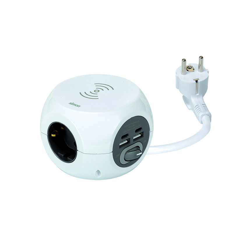 Base múltiple inalámbrica SIMON Combiball 2 USB + 2 USB-C