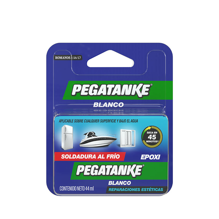 Pegamento epóxito bicomponente PEGATANKE blanco 44 ml