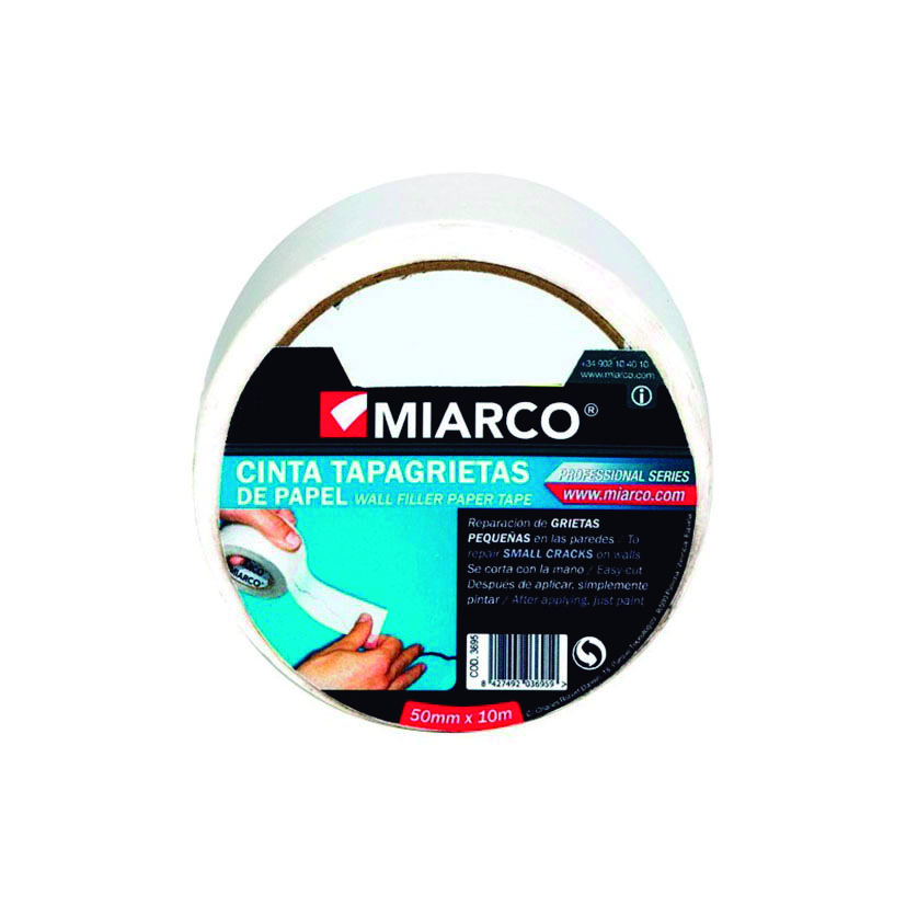 CINTA TAPAGRIETAS LISA MIARCO 50MM X 10M