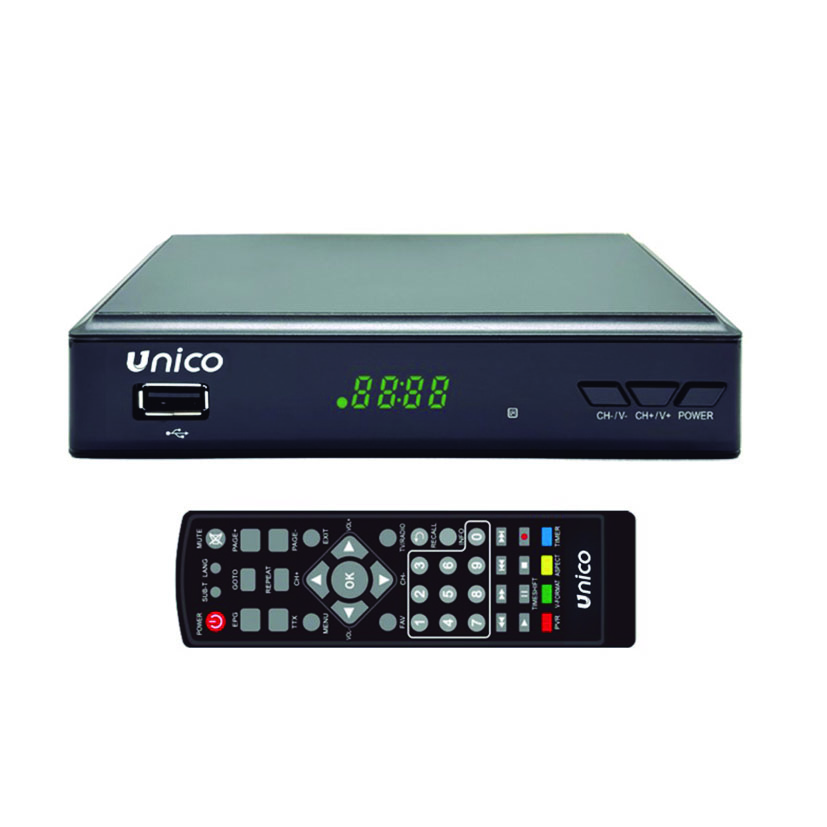 Receptor TDT UNICO con USB y DVB-T2